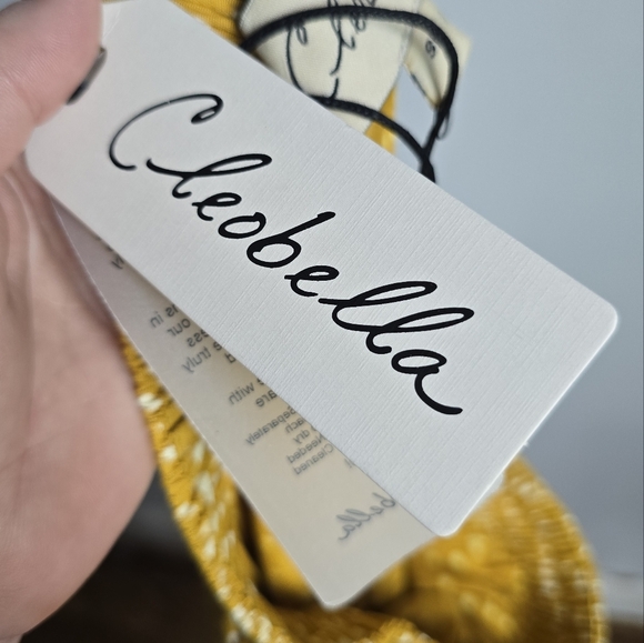 CLEOBELLA, New, Revolve Laura Marigold Tie Waist Wide Leg Pants, Size Small - Picture 9 of 11